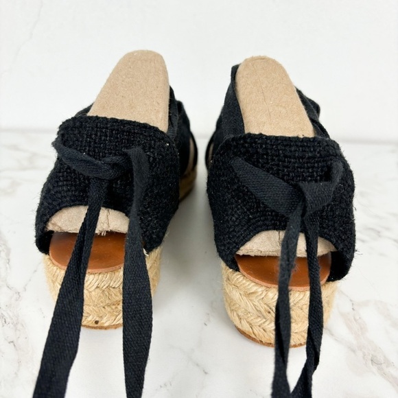 Unisa Women's Black Canvas Gladiator Sandals Sz 7.5 - Picture 7 of 10